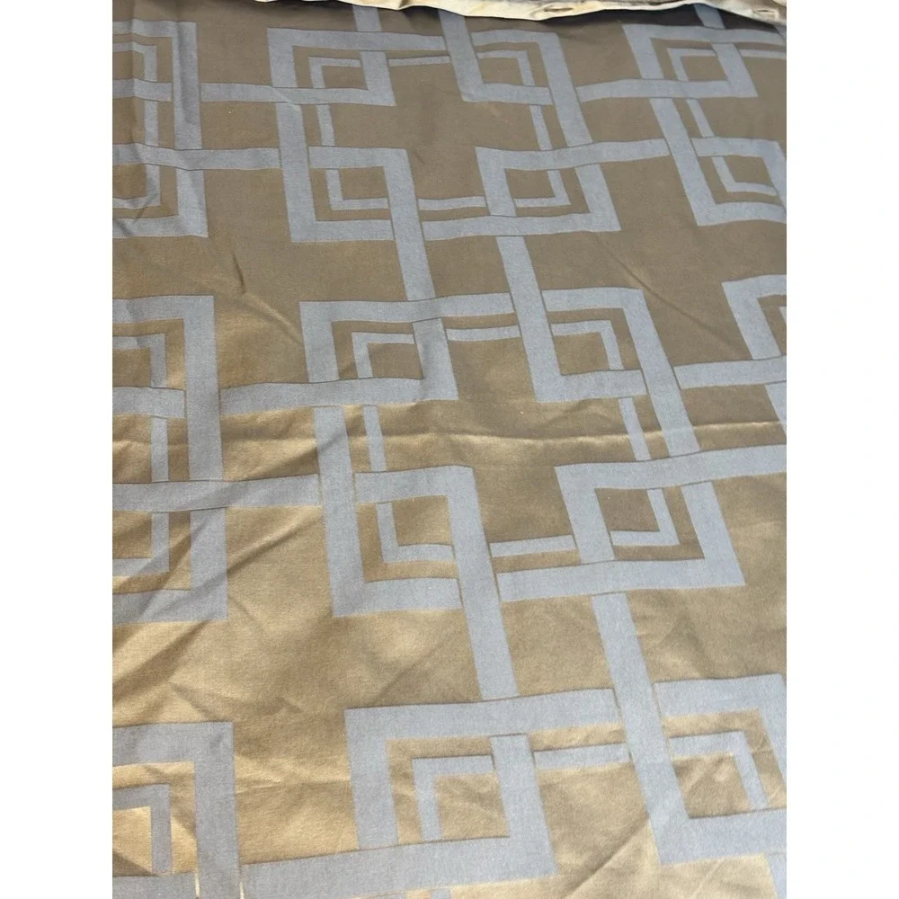 Geometric Greek Key Cut Brown Duvet Cover Queen‎ 88